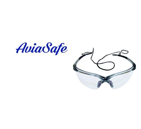 Kacamata Safety Aviasafe Airbus Clear Lens + Tali 11010