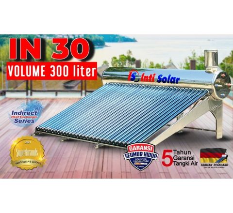 Pemanas Air Matahari Water Heater 300 Liter Inti Solar 30 IN