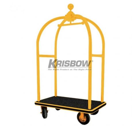 Troli Barang Luggage Cart Titanium Black 110x65x186cm Krisbow 10012453