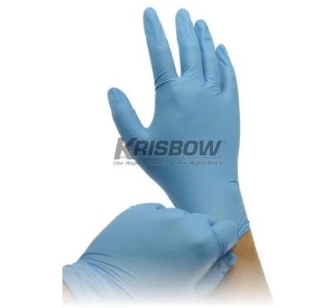Sarung Tangan Glove Disposal Nitrile L Blue 100 PCS Krisbow 10152287