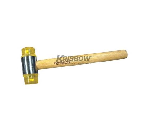 Palu Plastic Hammer 45 MM Wood Handle Krisbow 10158647
