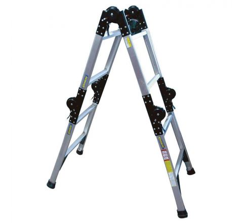 Tangga Ladder Adjustable 3.8 Mtr 4X3 Aluminium Krisbow KW0100605