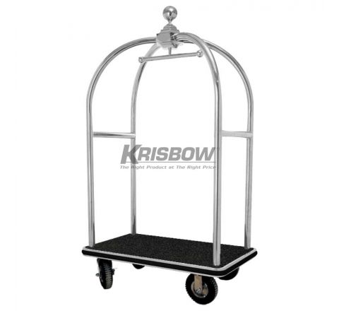 Troli Barang Luggage Cart Black Carpet 110x65x186 cm Krisbow KW1801312
