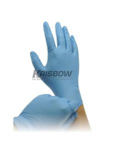 Sarung Tangan Glove Disposal Nitrile M Blue 100 PCS Krisbow 10152286