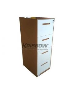 Lemari File Cabinet 4 Drawer Brown Beige Krisbow 10342616