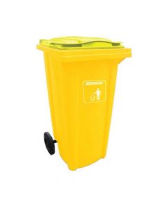 Tempat Sampah Plastik Dustbin New Eco Krisbow 240 Ltr - Kuning