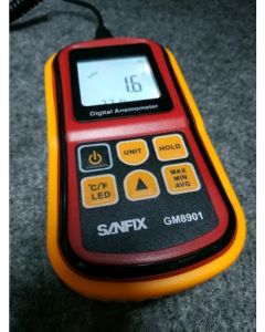 Alat Ukur Kecepatan Angin Digital Anemometer Sanfix GM8901