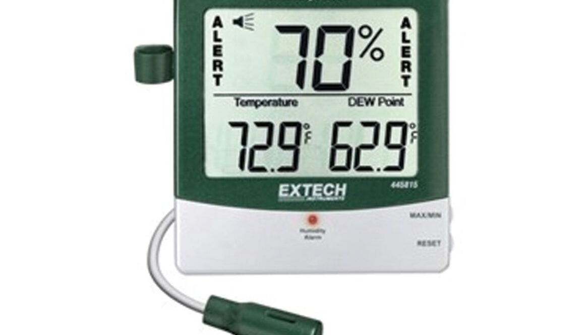 HYGRO THERMOMETER RH ALERT 445815-NIST EXTECH EX0000233
