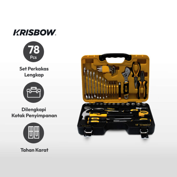 MECHANIC TOOL KIT 78PC Krisbow 10153195-39792