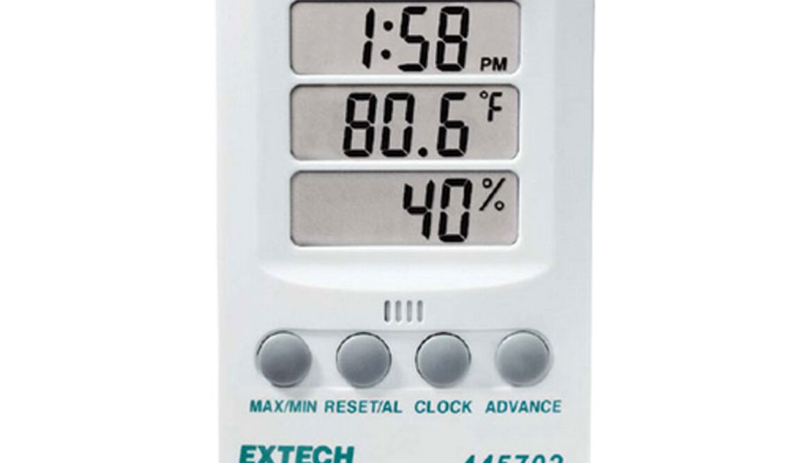 HYGRO THERMOMETER CLOCK 445702 EXTECH EX0000022