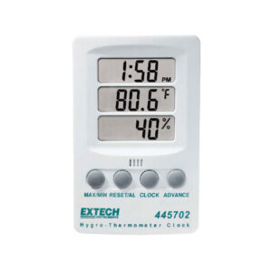 HYGRO THERMOMETER CLOCK 445702 EXTECH EX0000022-0