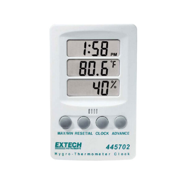 HYGRO THERMOMETER CLOCK 445702 EXTECH EX0000022-0