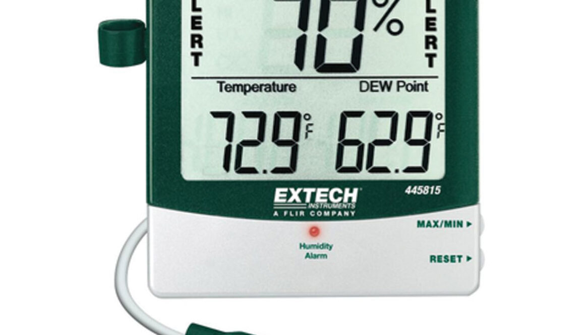HYGRO THERMOMETER WITH RH ALERT 445815 EXTECH EX0000024