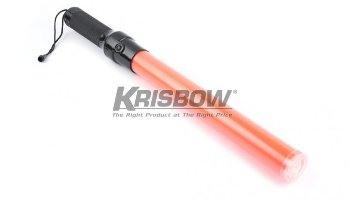TRAFFIC BATON LED 3 FUNCTION 54 CM RED Krisbow 10051439
