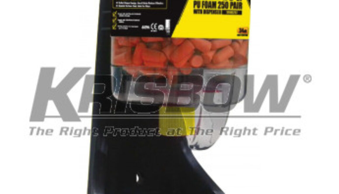 EAR PLUG PU FOAM 250 PAIR With DISPERSER Krisbow 10146287