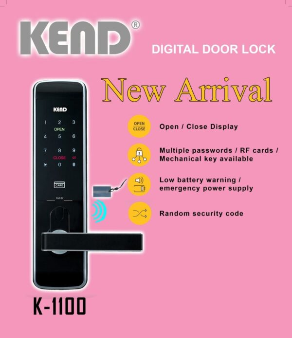 Door Lock Card/Pin Kend K1110-0
