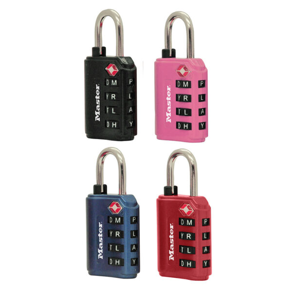 Gembok TSA Reset Combination Word Masterlock 4691DWD-0