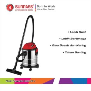 Penyedot Debu Wet & Dry Vacuum Cleaner 20L Surpass CS110112-0
