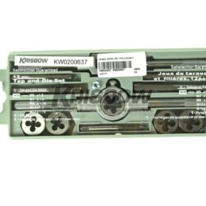 Kunci Set TAP & DIE Metric M6-M12 (12EA/SET) Krisbow KW0200637-0