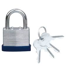 GEMBOK LAMINATED STEEL PADLOCK 50MM KRISBOW KW2001264-18005