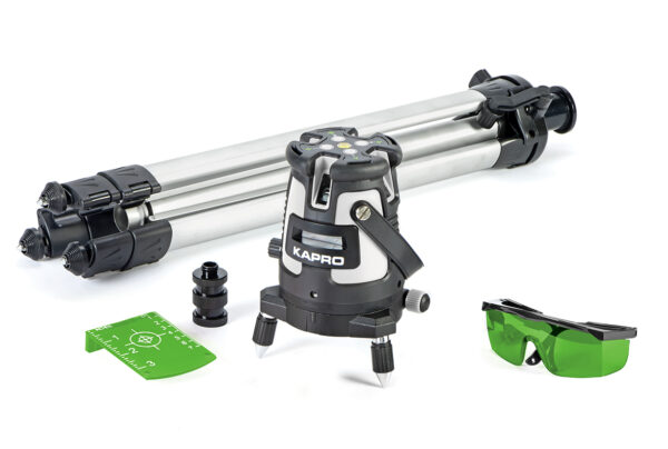 Kapro 875G Prolaser All-Lines Green Layout Set With Hard Case & Tripod-0
