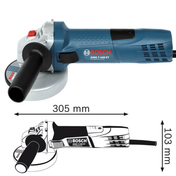 Gerinda Tangan Angle Grinder 06013885K0 Professional Bosch GWS 7-100 ET -Include PPN--19424