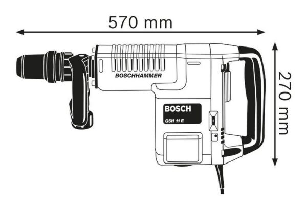 Bor Demolition Hammer with SDS-max 0611316704 Professional Bosch GSH 11 E-19382