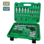 94Pcs Professional Grade 1/4" & 1/2" DR. FLANK Socket Set Toptul GCAI094R-0