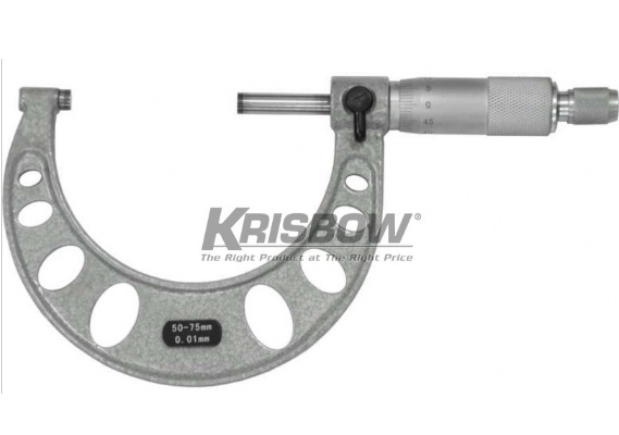 OUTSIDE MICROMETER 50-75MM/0.01MM Krisbow 10175723-0
