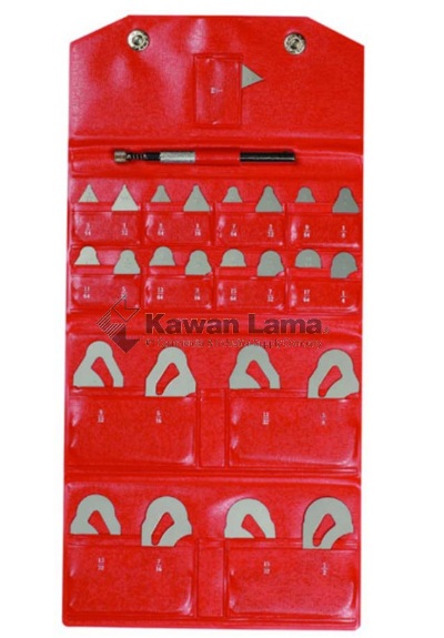 RADIUS GAGE 1/64-1/2IN (25PAIRS) 186-901 Mitutoyo MT0000507-0