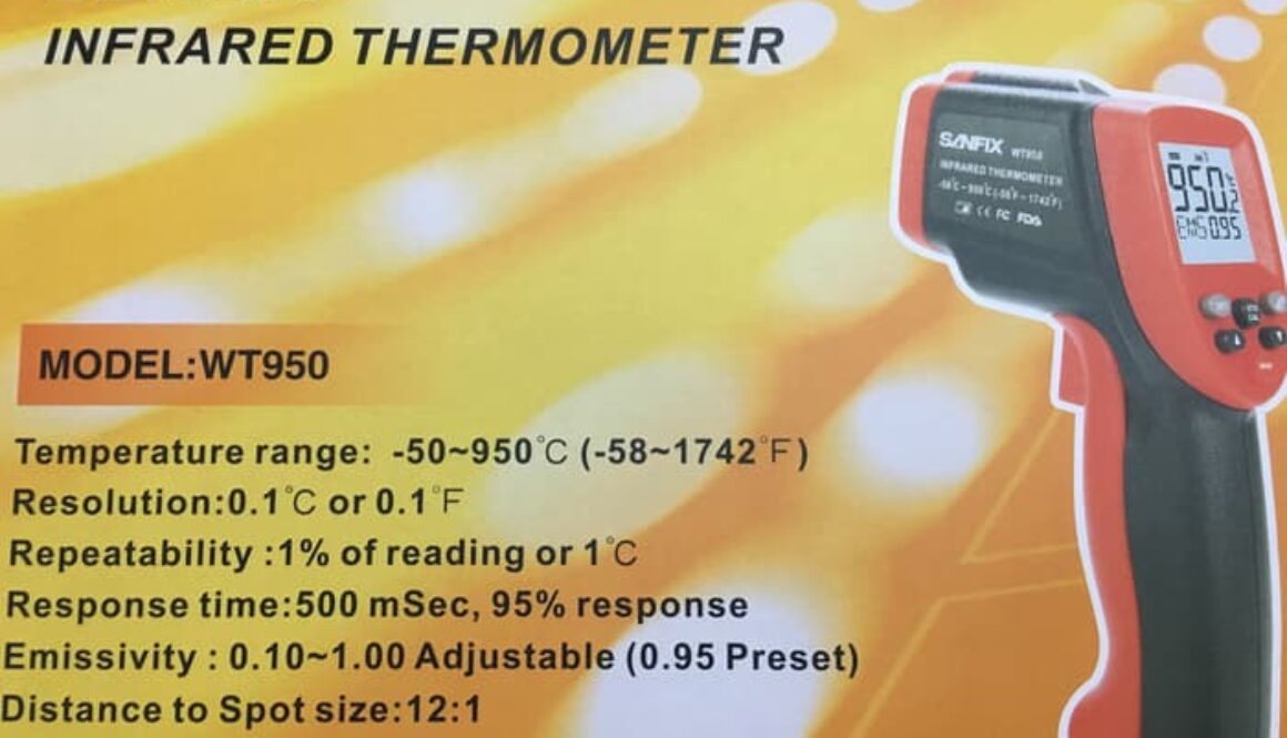 Infrared Thermometer -50 - 950 C Sanfix WT950