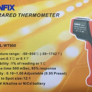 Infrared Thermometer -50 - 950 C Sanfix WT950-0
