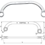 Kunci Half-Moon Ring Wrench 8x9mm TopTul AAAC0809-0