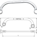 Kunci Half-Moon Ring Wrench 10x12mm TopTul AAAC1012-0