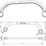 Kunci Half-Moon Ring Wrench 11x13mm TopTul AAAC1113-0