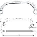 Kunci Half-Moon Ring Wrench 14x17mm TopTul AAAC1417-0