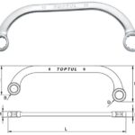 Kunci Half-Moon Ring Wrench 16x18mm TopTul AAAC1618-0