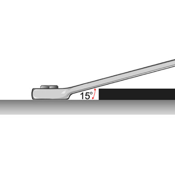 Kunci Kombinasi Long Combination 15Deg Offset 19mm TopTul AAEA1919-0