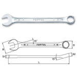 Kunci Kombinasi Standard Combination 15Deg Offset 6mm TopTul AAEB0606-0