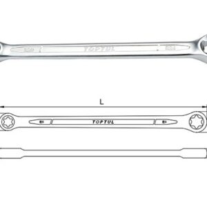 Kunci Pas Star Wrench E6xE8 Toptul AAEE0608-0