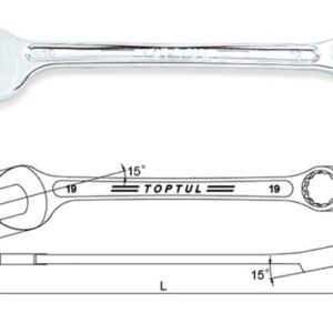Kunci Kombinasi Hi-Performance Combination Wrench 15 Deg Offset 20mm Toptul AAEX2020-0