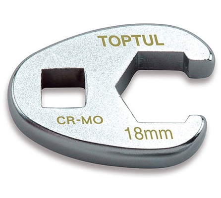 Kunci Pas 3/8" DR 6pt Flare Nut Crowfoot Wrench 14mm Toptul AEAV1214-0
