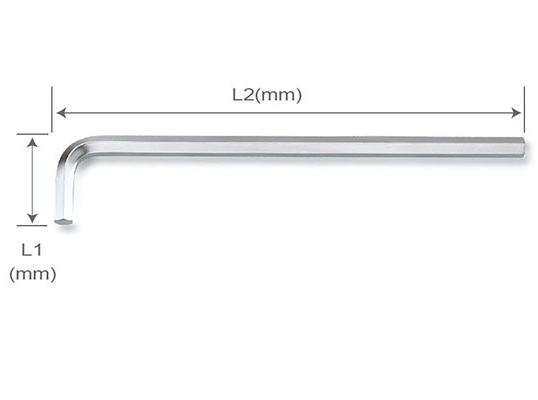 Kunci L Extra Long Hex Key Wrench 7.0mm Toptul AGAE0720-0