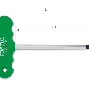 Kunci T-Type Hex Key Wrench 2mm Toptul AGAI0219-0