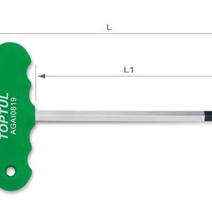 Kunci T-Type Hex Key Wrench 8mm Toptul AGAI0819-0