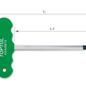 Kunci T-Type Hex Key Wrench 2.5mm Toptul AGAI2E19-0