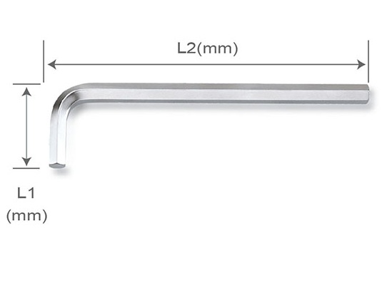 Kunci L Long Type Hex Key Wrench 10mm Toptul AGAL1018-0