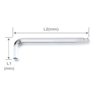 KUNCI L LONG TYPE BALL POINT HEX KEY WRENCH 10mm TOPTUL AGBL1018-0