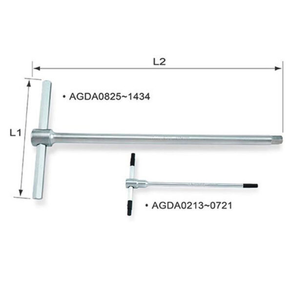 Kunci T-Type Hex Key Wrench 2mm Toptul AGDA0213-32793