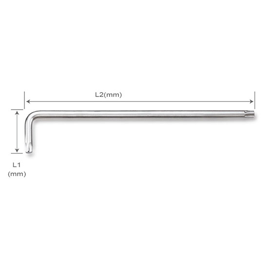 Kunci L Extra Long Star Key Wrench T15 Toptul AIAE1510-0